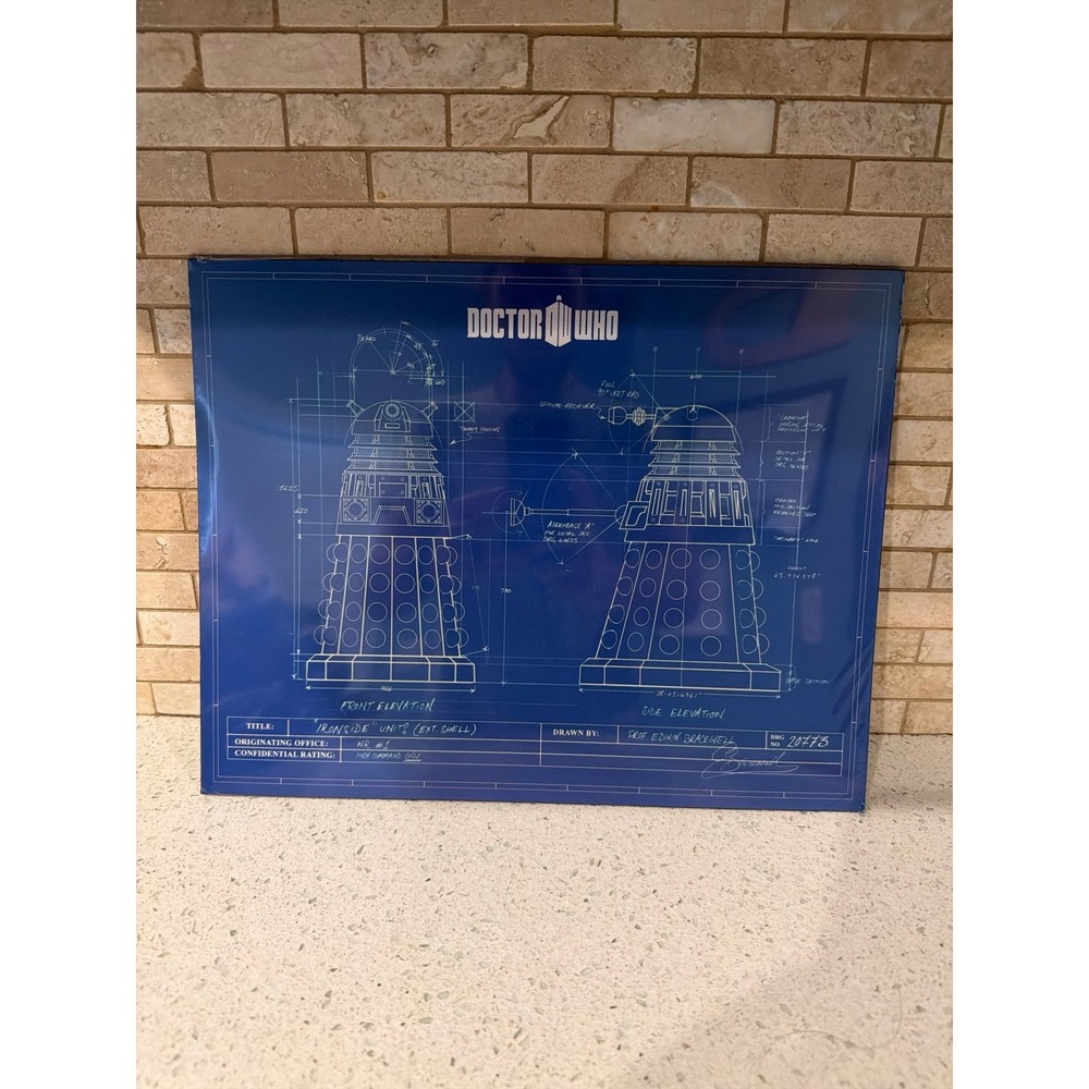 Doctor Who Dalek Blueprint Laminated Poster